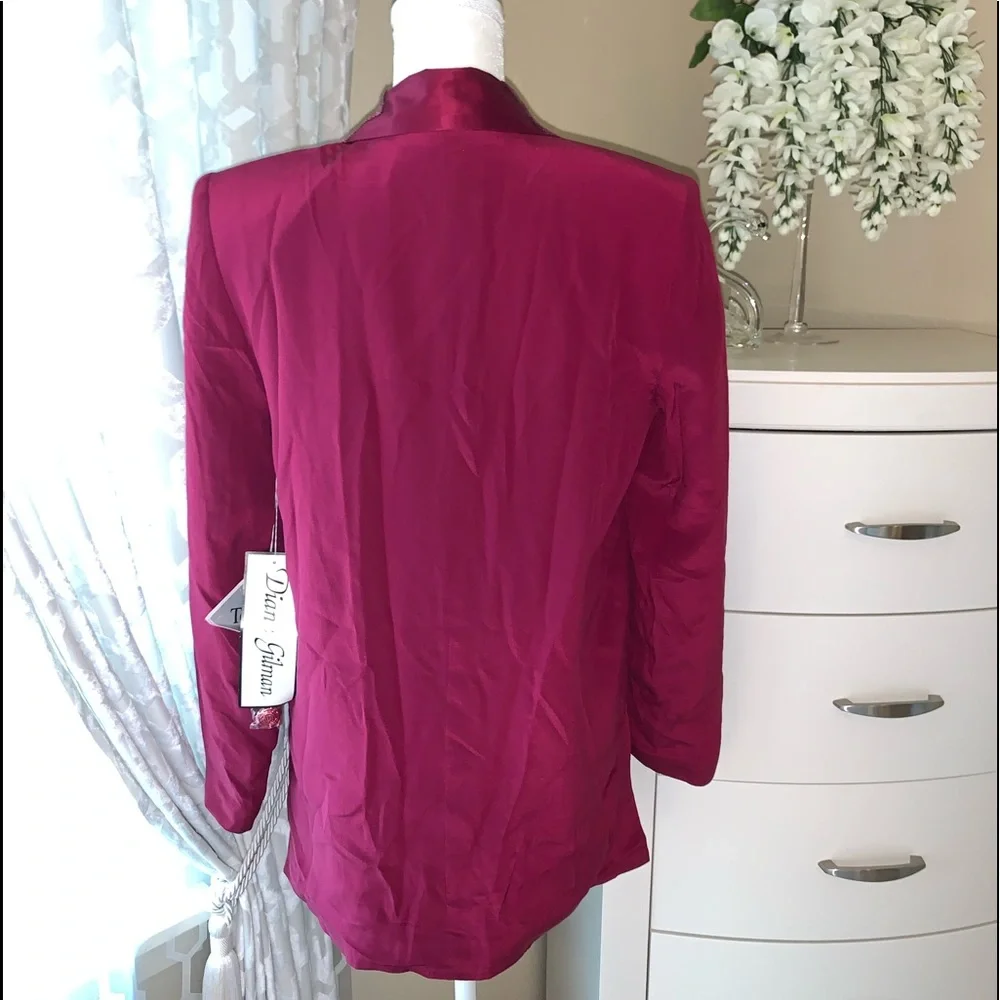 Diane Gilman 100% silk blazer/jacket - Picture 12 of 16